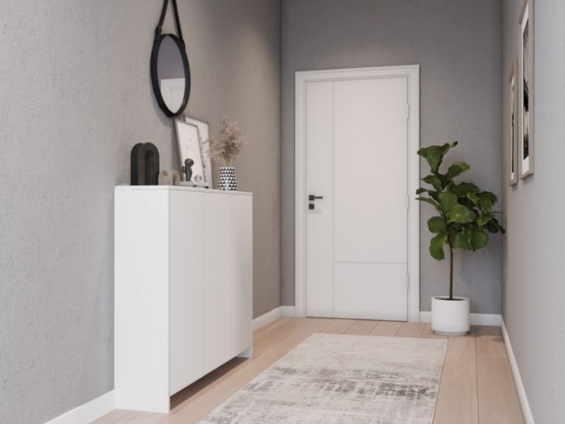 Schmalen Flur größer wirken lassen: Tricks für kleine Räume.Farben, Licht und Möbel richtig einsetzen