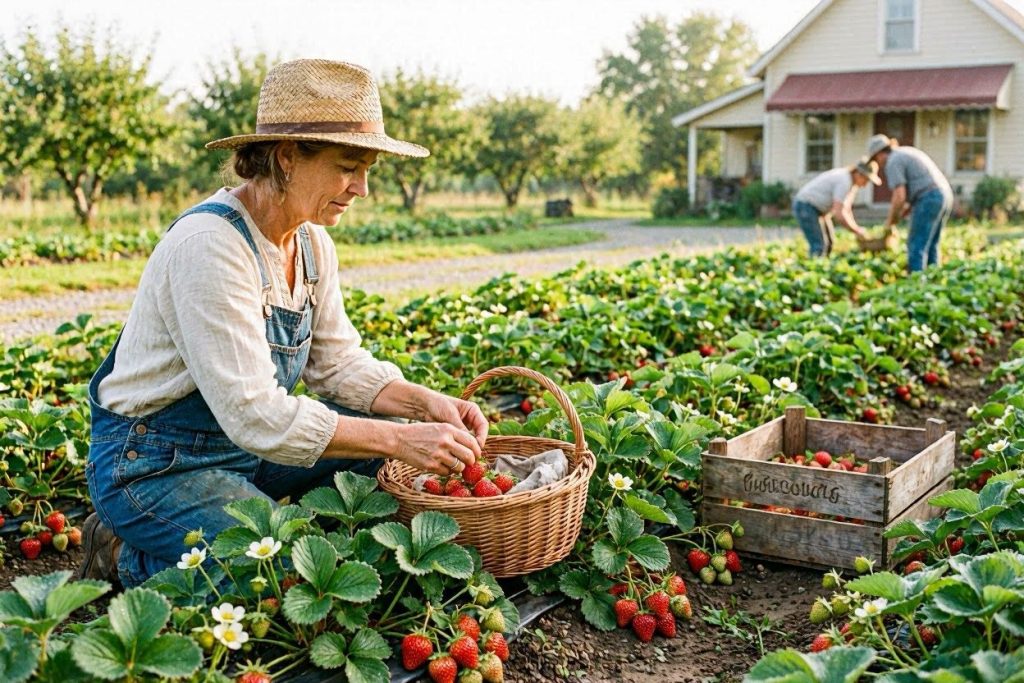 Wo kann man 2026 Erdbeeren selbst pflücken? Die besten Felder und Adressen in Hessen