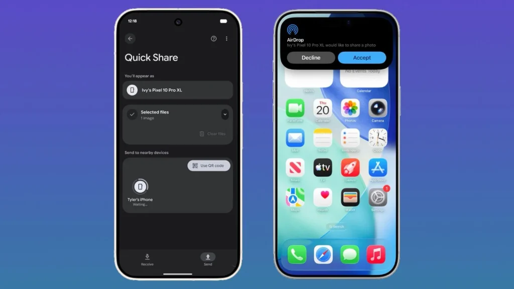 AirDrop-Kompatibilität für Pixel 8? Hinweise verdichten sich