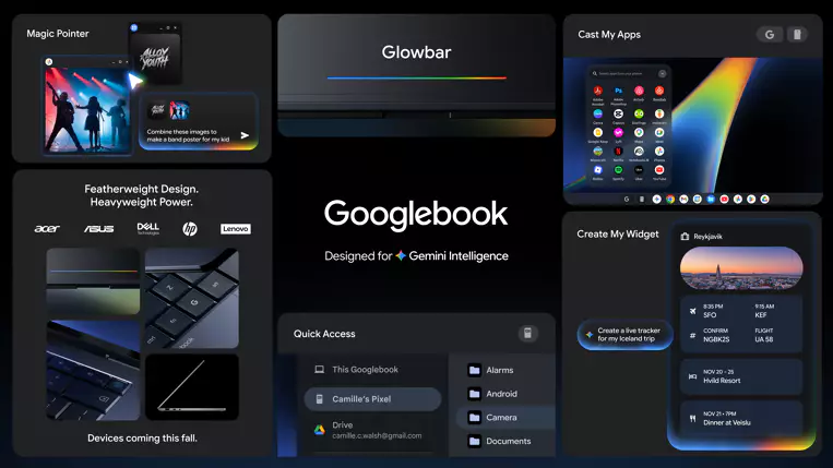 Googlebook mit Gemini: Was die neuen Android-Laptops können sollen