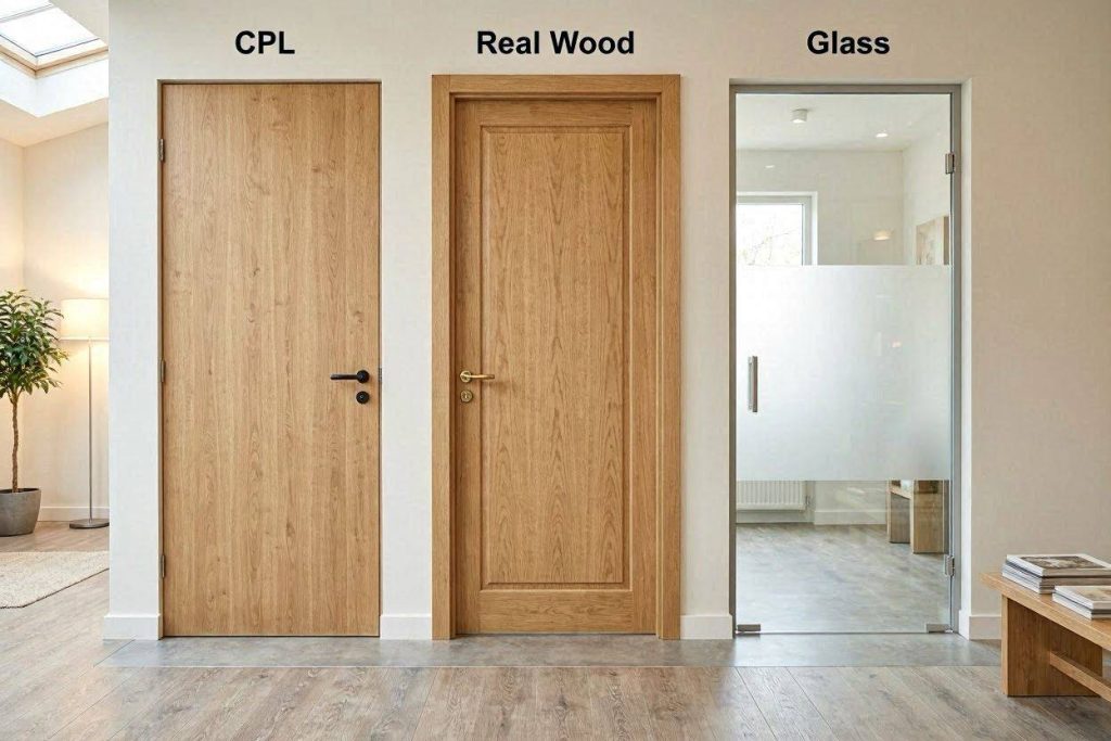 Innentüren 2026: CPL, Echtholz oder Glastüren — Material, Design und Einbau im Vergleich