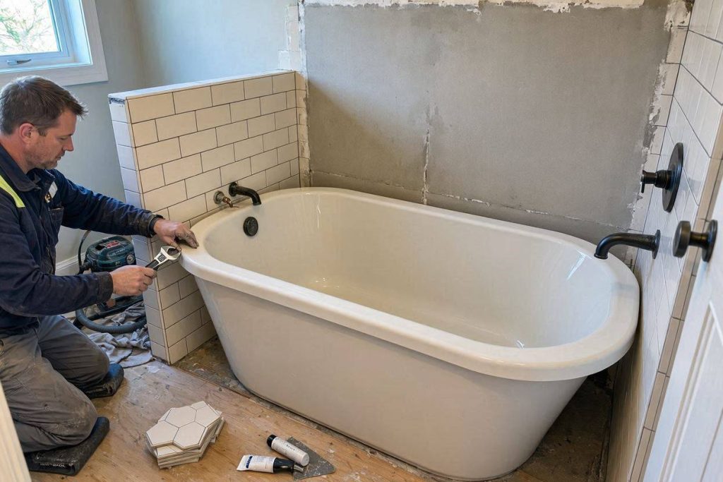 Badewanne einbauen 2026: Material, Anleitung und Tipps
