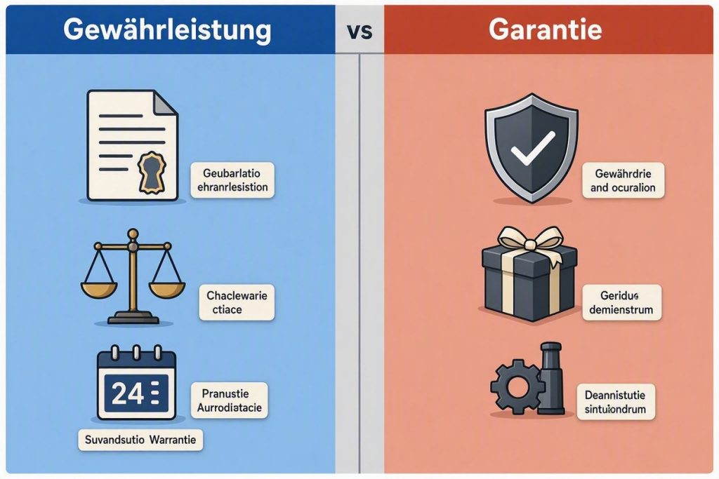 Gewährleistung vs Garantie 2026: Unterschiede undIhre Rechte