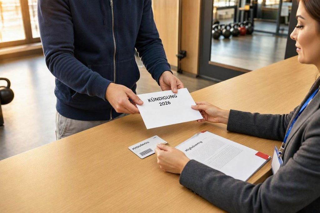 Fitnessstudio kündigen 2026: Fristen, Sonderkündigung und Musterbrief