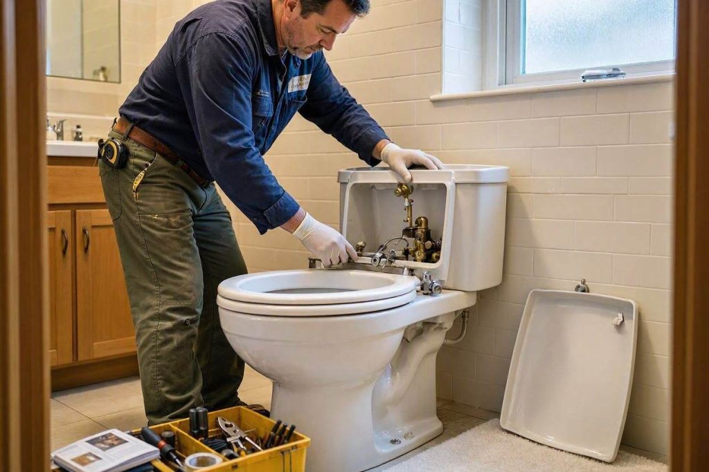 Toilette reparieren 2026: Spülkasten, Druckspüler und Dichtungen Toilette reparieren 2026: Spülkasten, Druckspüler und Dichtungen