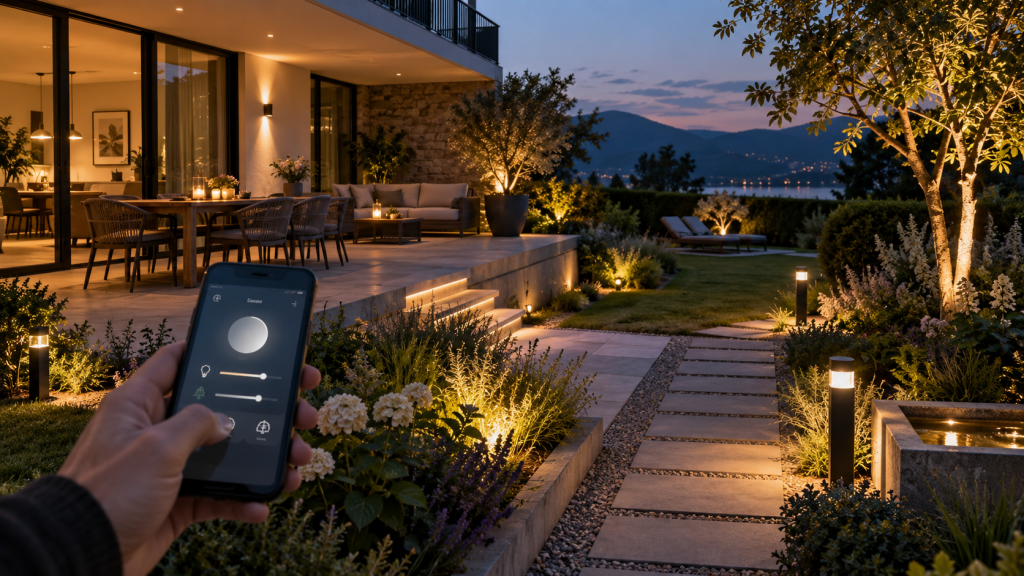 Gartenbeleuchtung 2026: LED, Solar und Smart Home