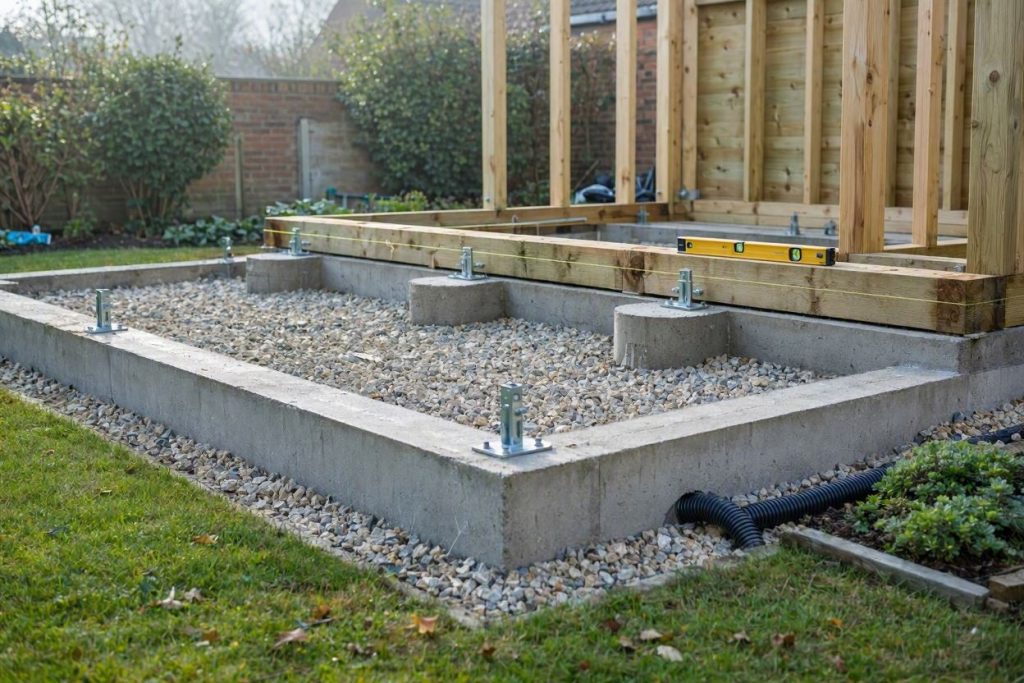 Gartenhaus-Fundament 2026: Punktfundament, Plattenfundament & Co.