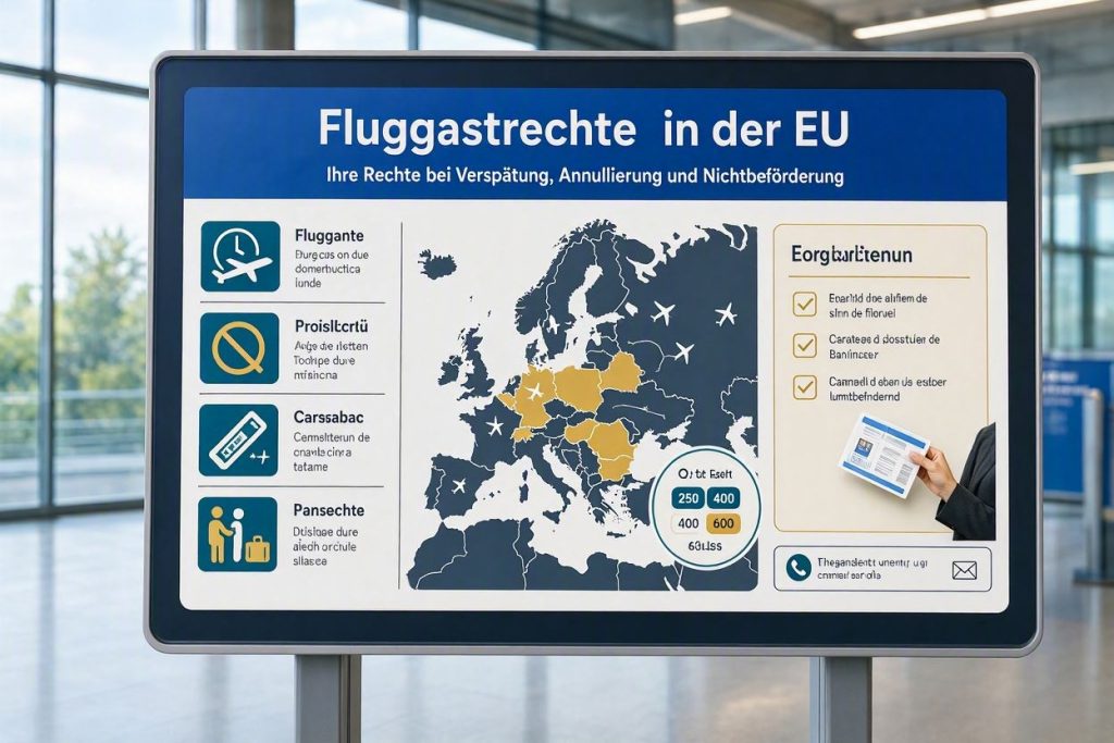 Fluggastrechte 2026 in der EU: Entschädigung,Annullierung und Stornierung