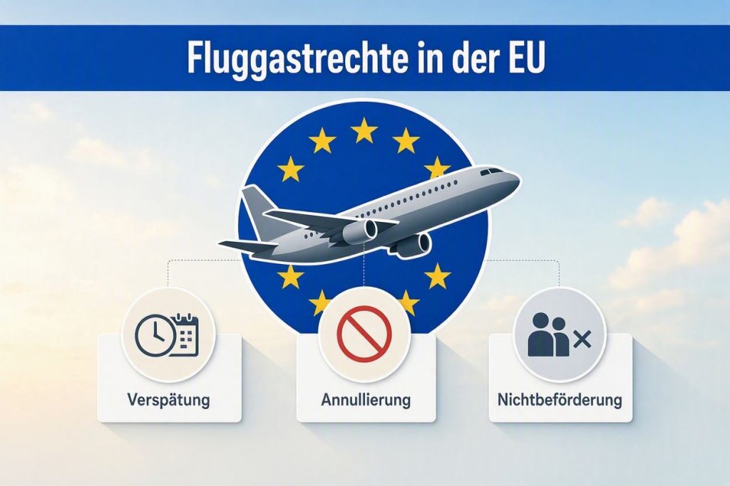 Fluggastrechte 2026 in der EU: Entschädigung,Annullierung und Stornierung