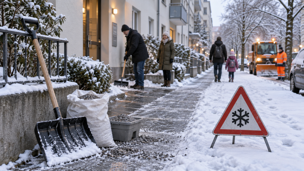 Winterdienst und Streupflicht 2026: Wer wann räumen