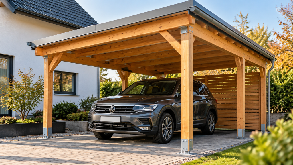 Carport selber bauen 2026: Anleitung, Kosten und Material