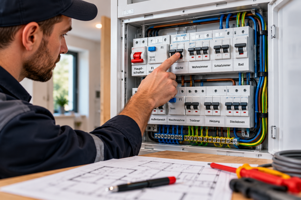 Sicherungskasten 2026: Aufbau, FI und RCD